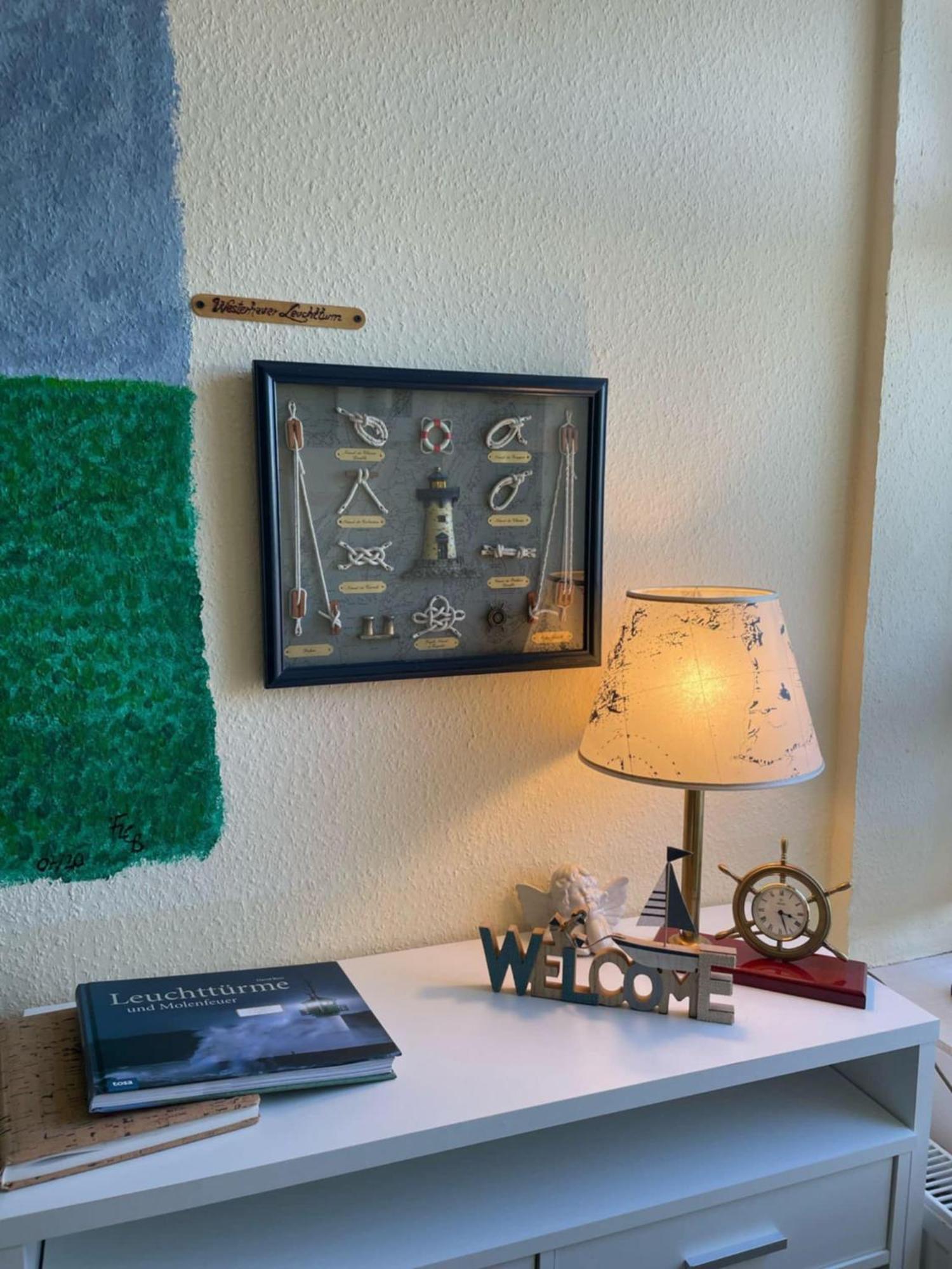 Ferien Wohnung -Leuchtturm Oldenswort Bagian luar foto