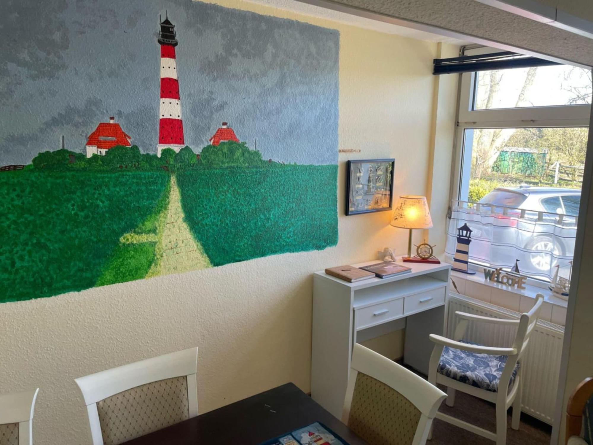 Ferien Wohnung -Leuchtturm Oldenswort Bagian luar foto